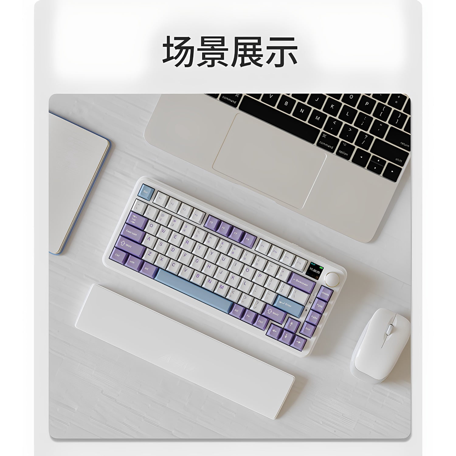 Leather Keyboard Wrist Rest, Waterproof Wrist Support for 75-104 Key Standard Keyboards, Ergonomic Office Keyboard Pad for Computer Work