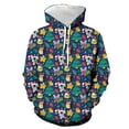 thumbnail image 2 of Quealent Boys Childrenscostume Male Big Kid Toddler Boys Jacket Kids Boy Girl Christmas Hoodies Sweaters 3D Printed Dinosaur Casual Hooded (Pink, 6-7 Years), 2 of 3