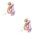 thumbnail image 2 of Naiovety 32 Inch Birthday Balloons Number Foil Balloons Kids 1st Birthday Party Decorations Balloons Happy Birthday Balloon Type6 NO6, 2 of 6