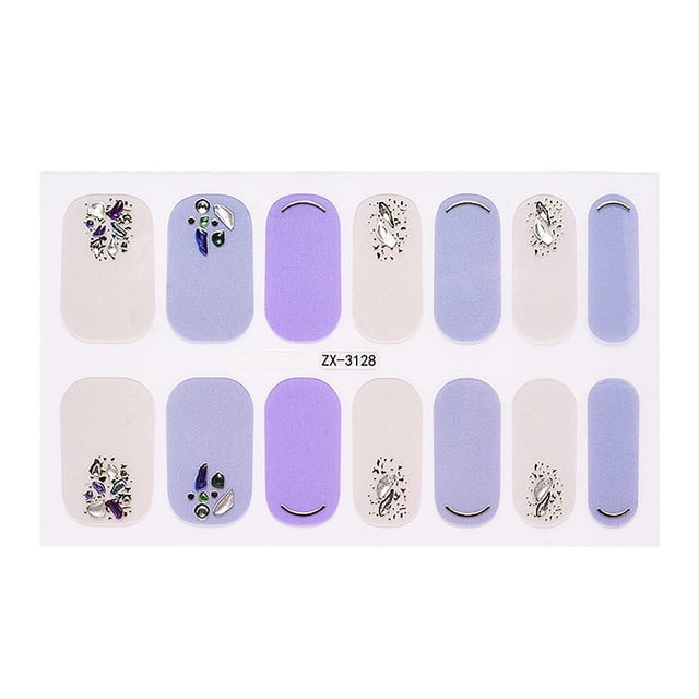 Adhesivo para uñas HUOGUO, película de esmalte de uñas impermeable, 12 x 8 cm