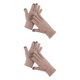 thumbnail image 2 of Qarigey 1 par de guantes de invierno para mujer, guantes gruesos de moda para mujer, accesorio de ropa artesanal de punto flexible con Color caqui Simple Caqui 2piezas Qarigey CBP205557, 2 of 6