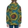 thumbnail image 6 of Kdxio Sunflowers Pattern Kids Boys Girls Zip Up Hoodie 3D Printed Hooded Sweatshirt Hoody Coat with Pocket 7-12 Y-Medium, 6 of 6