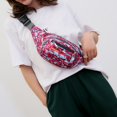 thumbnail image 3 of Bolsa Bolsas de pecho de nailon con estampado de camuflajeriñoneras unisex para mujeres y hombres (rojo) Ehuebsd Para estrenar, 3 of 8