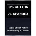 thumbnail image 4 of 2-Pack Men's Flex Stretch Slim Fit Cotton Everyday Chino Pants (31" Inseam), 4 of 5