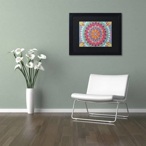 Trademark Fine Art "Summer Fun" Canvas Art by Hello Angel, Black Matte, Black Frame