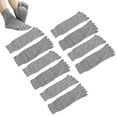 thumbnail image 1 of 5 Pares de Calcetines de Cinco Dedos para Hombres, Transpirables Que evitan el Olor de los pies, Calcetines de Yoga para Correr, Cinco Dedos Calcetines, Talla única/Gris Ecomeon no, 1 of 6
