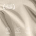 thumbnail image 5 of Bare Home Organic Jersey Sheet Set - 100% Organic Cotton - Deep Pocket - 5 Piece - Split King, Sand, 5 of 11