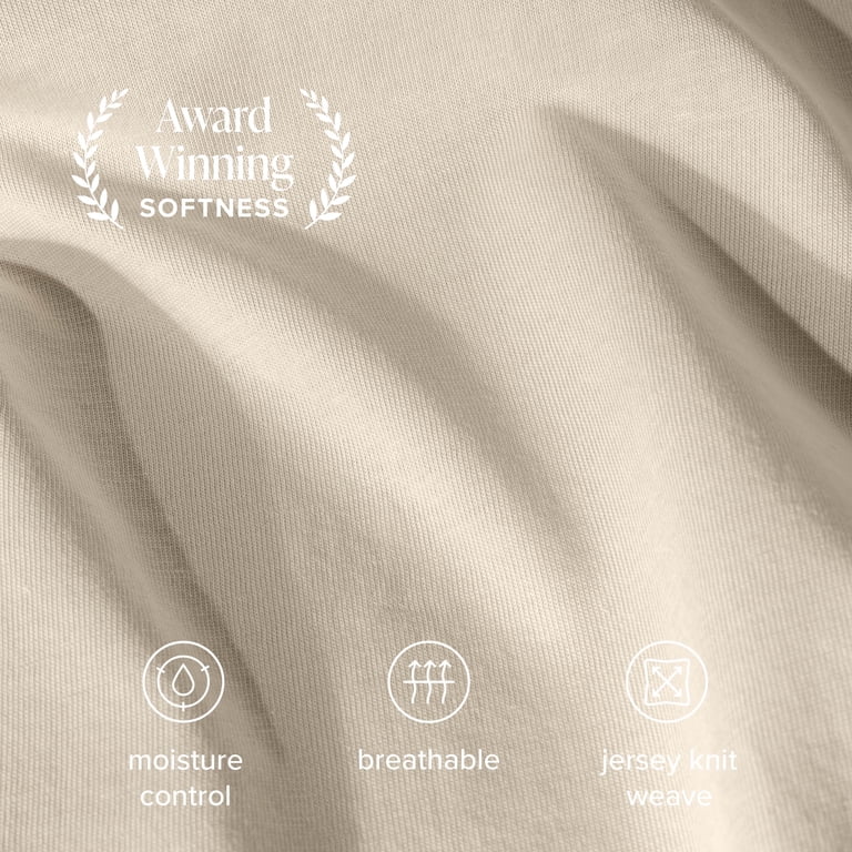 Bare Home Organic Cotton Jersey Queen 4-Piece Sheet Set photo 3