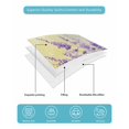 thumbnail image 4 of Quilts Queen Size Bedding Set, Lavender Reversible Summer Quilt 3 Pieces, Purple Floral Spring Country Nature Wildflower Plant Lightweight Bedspreads Coverlets with 2 Pillow Shams for All Seasons, 4 of 5