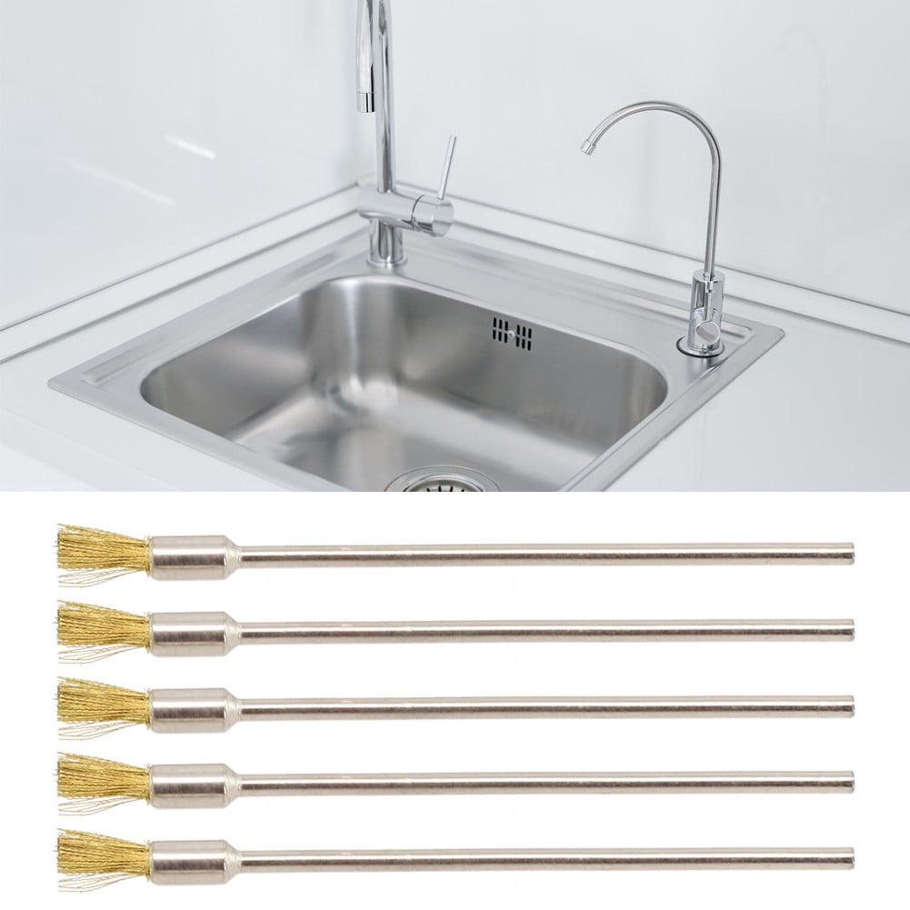 Lot De 3 Brosses à Polir à Tige Droite – Fil D'acier 3x100 Mm – Uxcell – Argenté