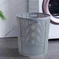 thumbnail image 5 of Large Plastic Laundry Basket with Handles | 38x38x42cm Storage Hamper for Clothes & Toys | Ventilated Design for Odor Control | Black Gray White Options | 1-Piece Household Organizer, 5 of 6