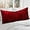 Maroon, variant on YYEAN Faux Fur Long Body Pillow - Accent Throw Pillow for Bed and Couch - Decorative Lumbar Pillow with Insert-Maroon