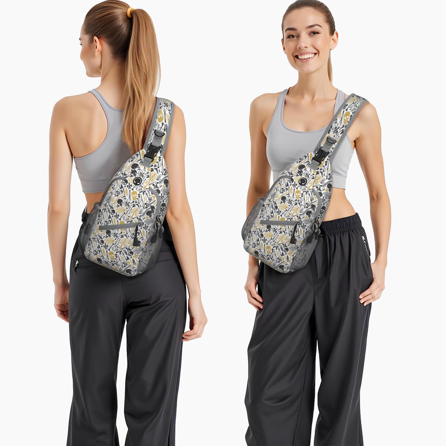 Solar and Lunar Eclipse Crossbody Bag Ethereal Cosmic Elements Sling Bag Anti-Theft Design & Travel-Ready for Outdoor Enthusiasts