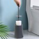 thumbnail image 3 of TRKIYQC, juego de escobillas para inodoro, Color sólido para el hogar, cuenco para armario, herramientas de limpieza con Base para inodoro de baño, negro/gris/marrón TRKIYQC Moderno diseño moderno, 3 of 7