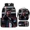thumbnail image 1 of Soccer Star Printed Backpack Three-piece Set, Youth School Bag, Student Backpack-SinKeeU, 1 of 4