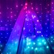 thumbnail image 4 of Cortina de luces LED de 300 LED, color rosa, morado y azul, con degradado, para Navidad, con luces de arcoíris, para decoración de habitación de niñas, 3 x 3 m, 4 of 4
