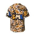 thumbnail image 6 of Lsque Sml Jeffy print Men's Cuban Collar Short Sleeve Shirt Summer Beachwear Casual Button Down Fashionable Vacation Leisure Shirt-Medium, 6 of 7