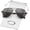 A1 Black/Black Lens, variant on Polarized Small Aviator Sunglasses for Women Men Classic Metal Frame Mirrored Lens Shades, UV400 Protection, 52MM