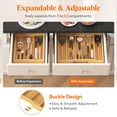 thumbnail image 4 of Organizador de utensilios Lifewit para cajón de cocina, bambú, tamaño grande, 4 of 8