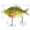 thumbnail image 6 of Bassdash SwimPanfish 2.5”/0.34oz Hard Bluegill Swimbaits Multi Jointed Topwater Trout Bass Fishing Crank Lure for Freshwater and Saltwater, 6 of 8