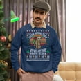 thumbnail image 5 of Ugly Christmas Sweater, Xmas Holiday Mens Womens, Funny Santa Sweatshirt, Funny Hiking Sloth Ugly Christmas Sweatshirt Womens Mens, 5 of 5