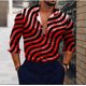 thumbnail image 1 of Camisas de hombre Camisas de solapa a rayas Camisas de diario Vaion Manga larga Ropa suave y cómoda Camisas casuales de diseño de diseñador para fiestas, 1 of 6