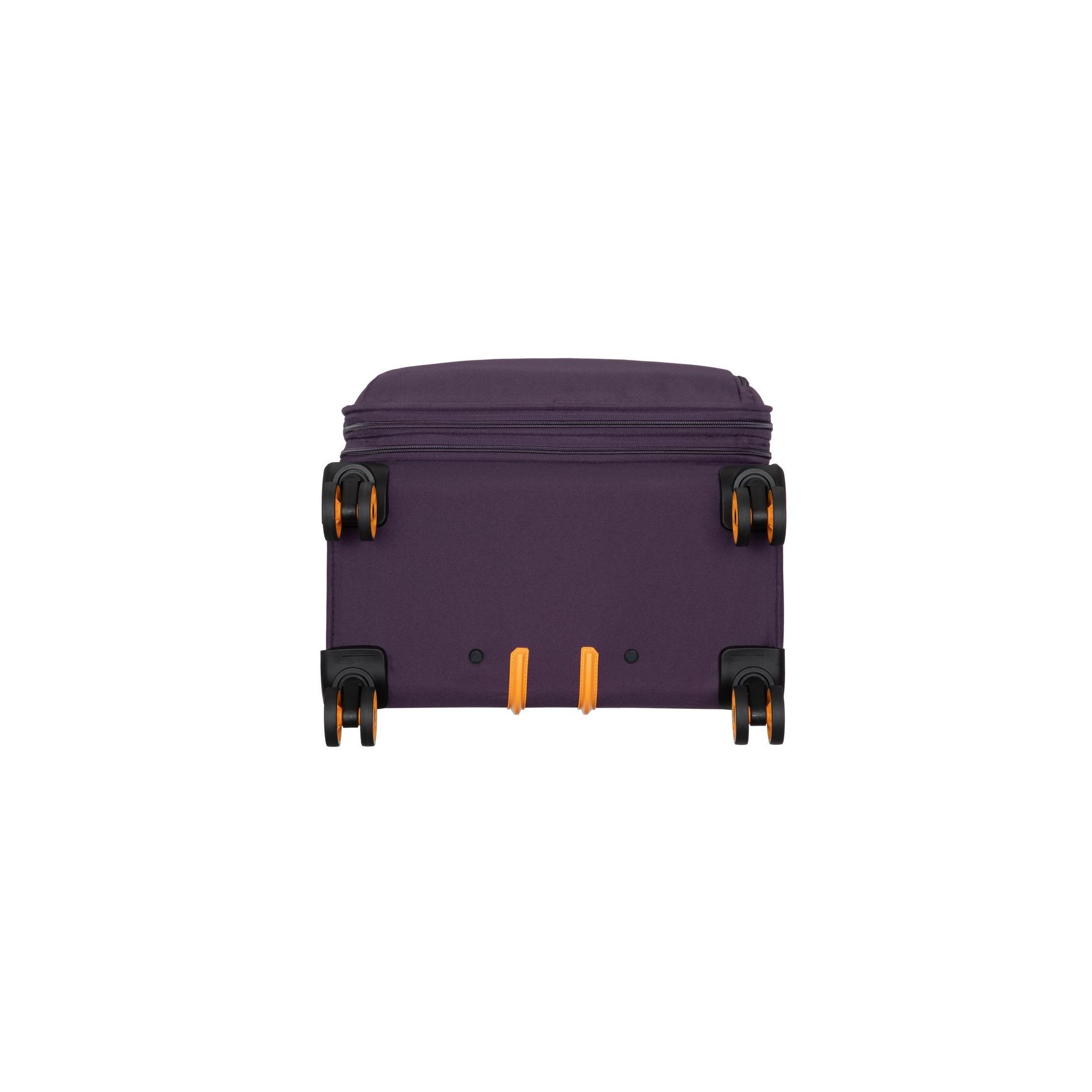it luggage Compartment 28" Checked Softside 8 Wheel Expandable Spinner, Plum Perfect