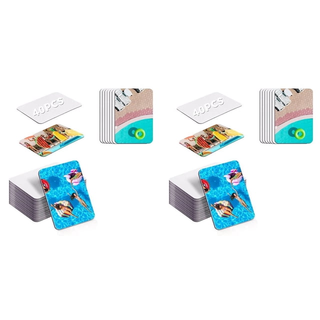80 Imanes de Sublimación en de 3,5 X 2,3 Pulgadas, Imanes de Refrigerador Personalizados en para Decoración de Cocina