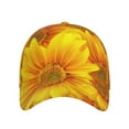 thumbnail image 2 of Haiem 3D Sunflowers Baseball Cap Dad Hat Cotton Soft Adjustable Fashion Hats for Men Women Unisex Style Headwear, 2 of 9
