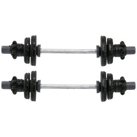 Pair of Small Dumbells Weight Set for WWE & AEW Wrestling Action Figures (3.5 INCHES WIDE)