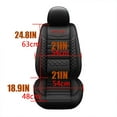 thumbnail image 2 of 1Pack Genuine Leather Front Car Seat Covers Seat Coushion for 5 Passenger Cars & SUV Universal Fit Set for Automotive Interior, 2 of 6