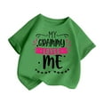 thumbnail image 3 of TAIAOJING Toddler Kid Girls Cute Graphic T-Shirts Round Neck Short Sleeve Tee Summer Casual T Shirt Soft Baby Child Daliywear 7-8 Years, 3 of 5