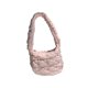 thumbnail image 1 of Bolso de hombro acolchado para mujer, tamaño mediano, tipo bollo de masa, para compras en la playa Rosa, 1 of 9