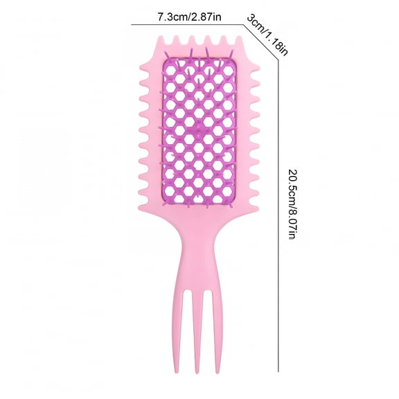 ACDANC 2PC Curl Hair Brush Curly Hair Brush for Combing | Mesh Stylish Comb for Curly Hair | Detangler Hair Brush | Flexible Curly Hair Brush for Curly Wet Dry and All Hair Types