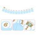 thumbnail image 3 of Miangastore Milestone Banner Photo Banners Blue Paper Memory Preservation 1 Set, 3 of 8