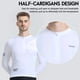 thumbnail image 5 of Camiseta de ciclismo RION para hombre, camisetas de ciclismo con media cremallera, mangas largas, ropa para ciclismo de carretera, protección solar UPF 50+, corte ajustado, 15 ℃- 24 ℃, 5 of 5