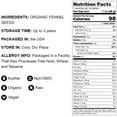 thumbnail image 2 of Organic Fennel Seeds, 1 Pound - Non-GMO, Kosher, Raw, Vegan - by Food to Live, 2 of 8