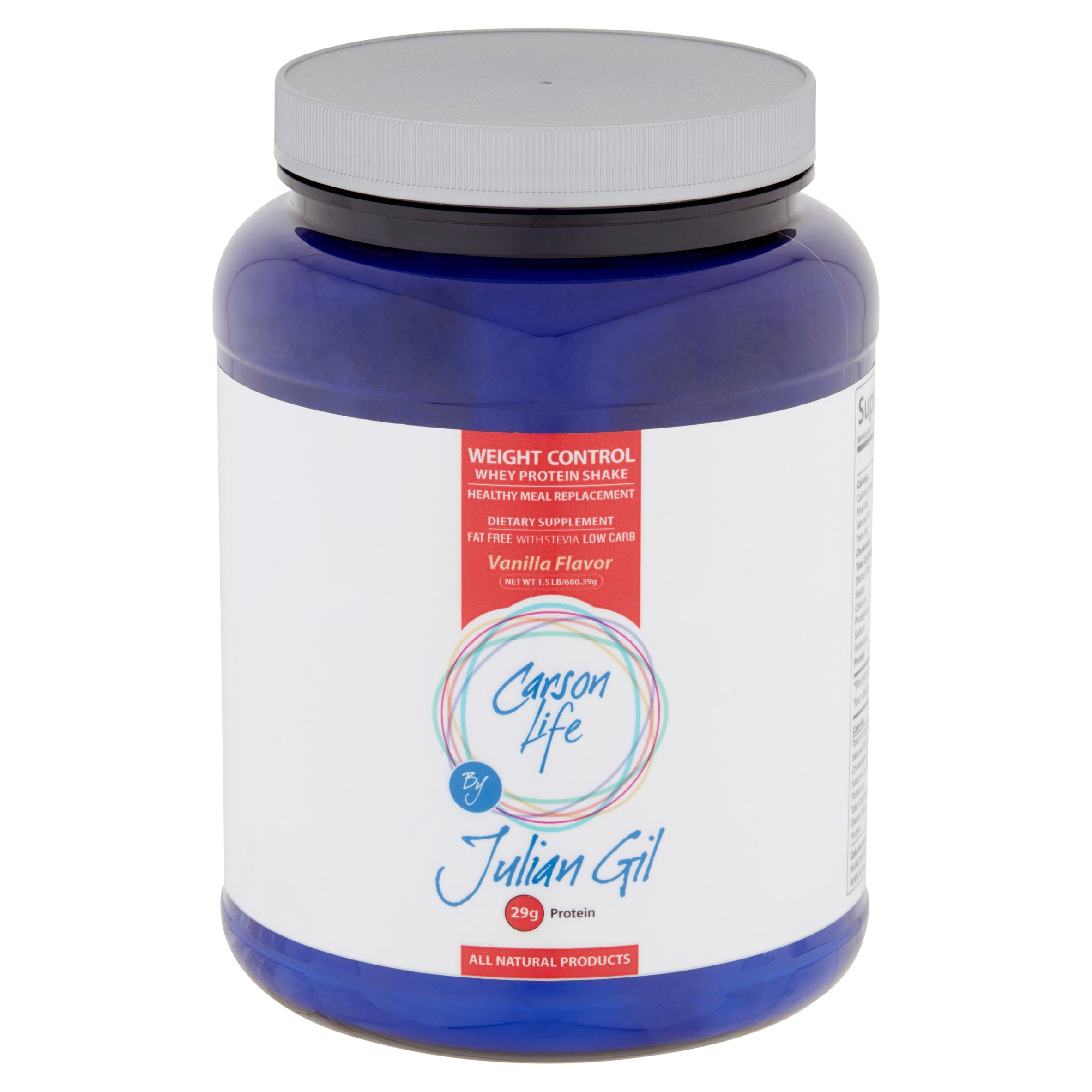 Carson Life By Julian Gil Vanilla Flavor Weight Control Whey Carson Life By Julian Gil Vanilla Flavor Weight Control Whey