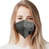 6-Ply Face Mask Protection - Made in USA - ASTM Level 3 & Filtration >=99% |ISO Certified | Tested by Eurofins & Nelson Labs (Graphite Gray) - 5 pcs