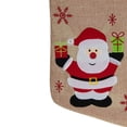thumbnail image 4 of Northlight 19" Beige and Red Santa Claus Embroidered Christmas Stocking, 4 of 4