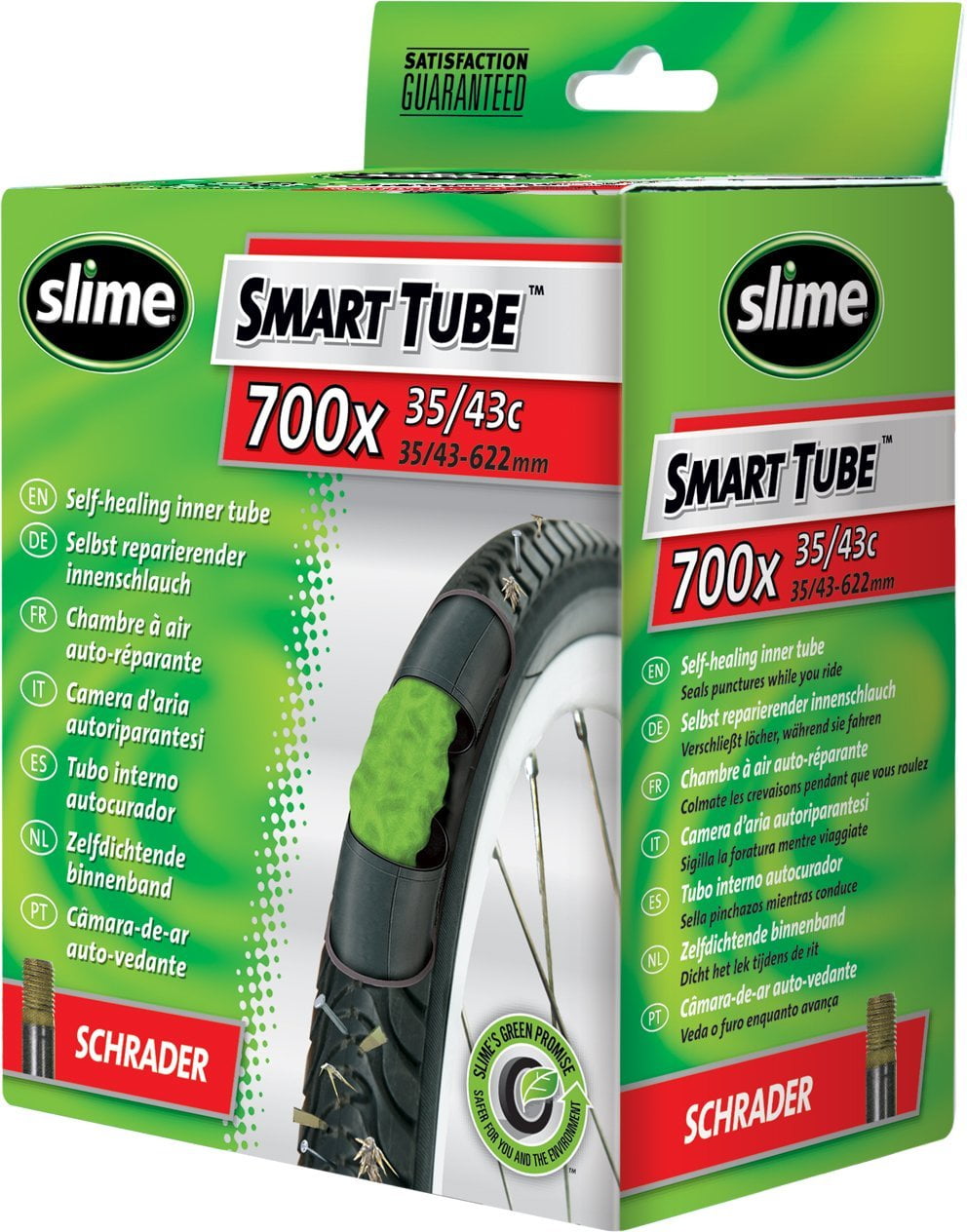 Details about   Slime Self Healing Bike Tube 700mm x 19mm Presta Valve 