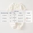 thumbnail image 3 of Mgmyaa Newborn Baby Kimono Romper Pure Cotton Long Sleeve Footless Bodysuit with Snap Closure and Moon Star Print, 3 of 7
