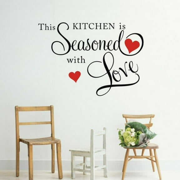 This Kitchen is Seasoned with Love Wall Quote Sticker