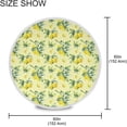 thumbnail image 4 of Coolnut 60" Lemon Round Tablecloth, Waterproof Tablecloth Stain Resistant and Wrinkle Decorative Patio Table Cloths for Kitchen Dinning Room Party Home Garden Picnic, 4 of 7