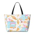 thumbnail image 2 of Disketp Icecream Truck Bolsa de Playa de Gran Capacidad, Bolso Impermeable y a Prueba de Arena para Mujer, Ideal para Playa, Piscina y Natación, 2 of 7