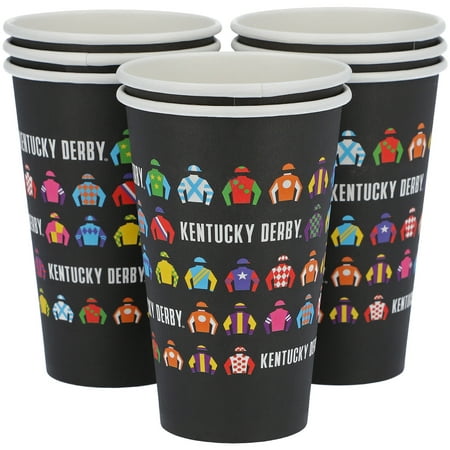 Kentucky Derby Eight-Pack 16oz. Jockey Silks Paper Cups