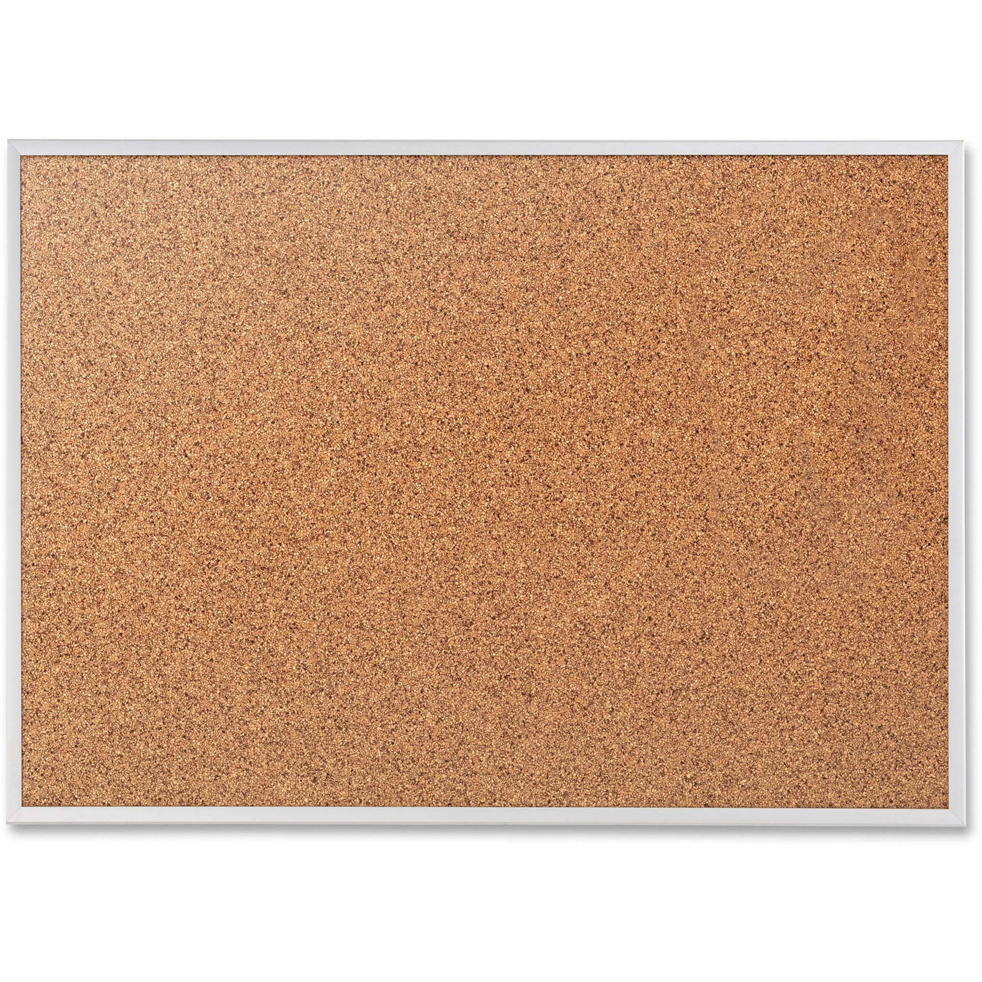 Quartet Classic Series Cork Bulletin Board, 24" x 18", Silver Aluminum