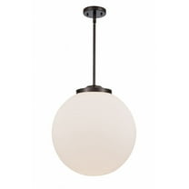 221-1S-OB-G201-16-Innovations Lighting-Beacon - 1 Light Pendant In Industrial Style-17 Inches Tall and 16 Inches Wide-Oil Rubbed Bronze Finish-Matte