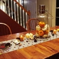 thumbnail image 4 of Thanksgiving Turkey Table Runners Fall Leaf Autumn Harvest Pumpkin Non-Slip Rectangle Party Table Decorations Dresser Scarf for Kitchen,Home,Dining Table,Outdoor,18X72 Inches Long,Yellow, 4 of 8