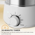 thumbnail image 2 of 14-Egg Capacity  Egg Cooker & Steamer with Digital Timer & Auto Shut-Off, Stainless Steel Multi-Functional Appliance for Hard/Soft Boiled, Poached, Scrambled, Omelets, Steamed Eggs, 2 of 7
